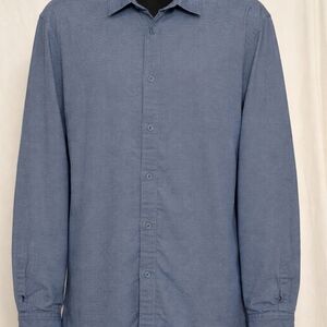 Men's Long-Sleeve Button-Up Shirt - Blue
